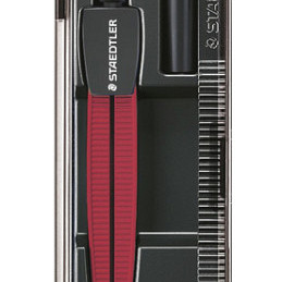 Passer Staedtler 550 Noris schoolpasser metallic rood