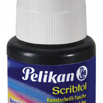 Oostindische inkt Pelikan flacon 30ml zwart