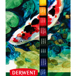 Acrylverf Derwent Academy blister à 12 tubes à 12ml assorti
