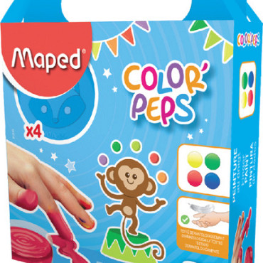 Vingerverf Maped Color'Peps My First set á 4 kleuren