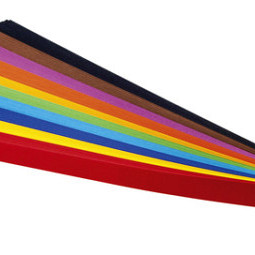 Vlechtstroken Folia 50x1cm 130gr 200 stroken assorti kleuren