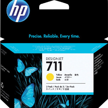Inktcartridge HP CZ136A 711 geel