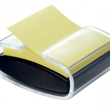 Memoblokdispenser 3M Pro tbv Post-it Z-Notes 76x76mm transparant zwart