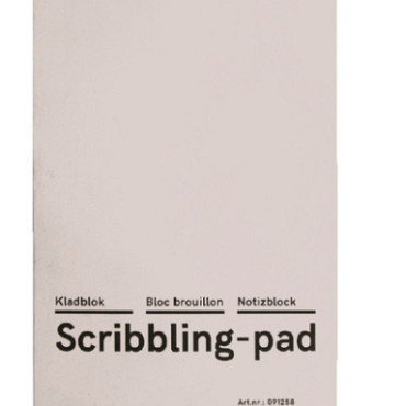 Kladblok Qbasic 12x20cm 150vel 45gr