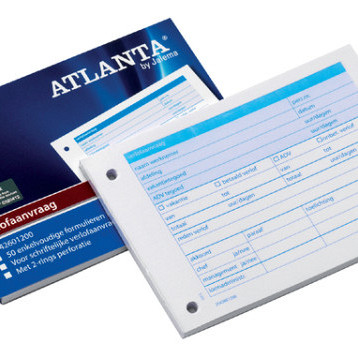 Verlofaanvraag Djois Atlanta A6 105x148mm 50vel