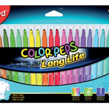 Viltstift Maped Color'Peps Long Life set á 24 kleuren