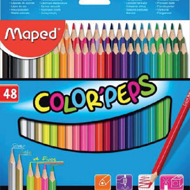 Kleurpotlood Maped Color'Peps set á 48 kleuren