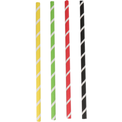drinkrietje papier Milkshake ø8mm x 230mm 500 stuks