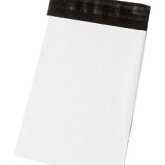 LDPE Kleding verzendzak 320x420+40mm 50micron 500 stuks zwart/wit
