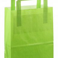 Papieren tas 18x08x22cm 50st licht groen OP=OP