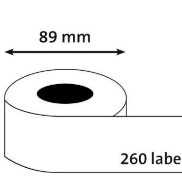 Etiket Dymo LabelWriter adressering 36x89mm 2 rollen á 130 stuks transparant