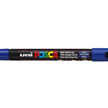 Verfstift Posca PC3M fijn donkerblauw