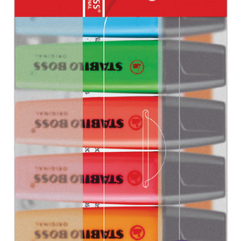 Markeerstift STABILO BOSS 70/6 assorti blister à 6 stuks