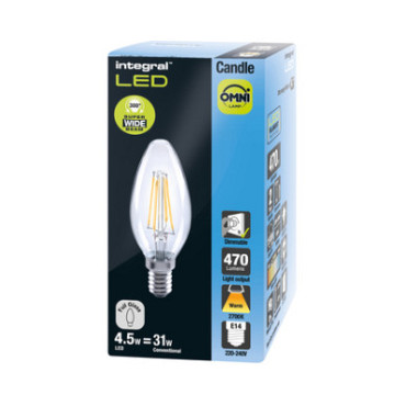 Ledlamp Integral E14 2700K warm wit 4.5W 250lumen
