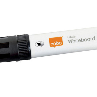 Viltstift Nobo whiteboard Glide schuin zwart 12mm