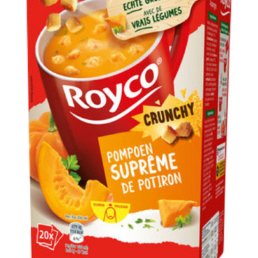 Soep Royco pompoen Supreme met croutons 20 zakjes