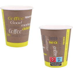 Koffiebeker karton 250cc 'Coffee to Go' limetta 50 stuks