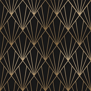 Cadeaupapier 30cm dessin ZP35 Diamond zwart/goud 100 meter