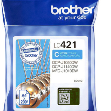 Inktcartridge Brother LC-421C blauw