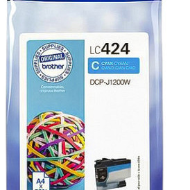Inktcartridge Brother LC-424C blauw