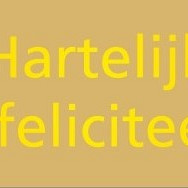 Etiket / Sticker Hartelijk gefeliciteerd goud 500 stuks