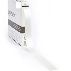 Satijnlint Bel Satin 25mm x 100 meter creme