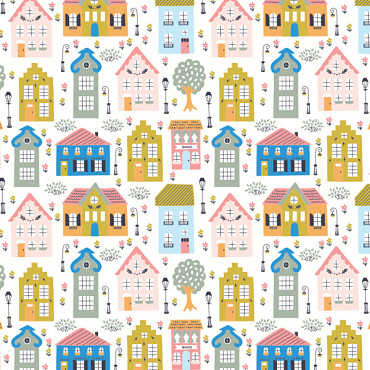 Cadeaupapier 50cm des 468 Huisjes