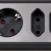 Stekkerdoos Brennenstuhl bureau Estilo 6-voudig incl. 2 USB 2m zwart zilver
