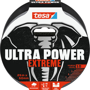 Reparatietape tesa Ultra Power Extreme repair 25mx50mm zwart