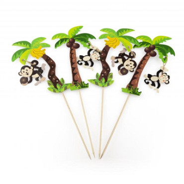 Slingeraap in palm op prikker 250mm 50 stuks