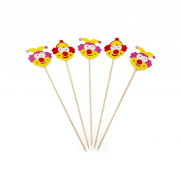 Clown op prikker 190mm 100 stuks
