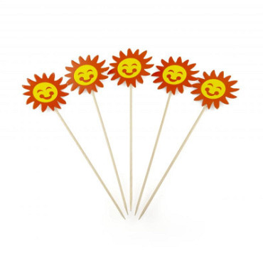 Zon op prikker 190mm 100 stuks