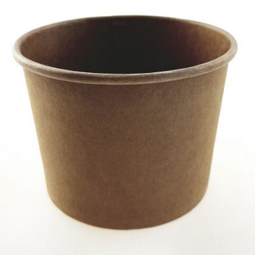 kraft paper cup / saldebeker 98x75x99mm 16oz - 470ml 50 stuks