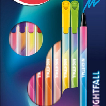 Viltstift Maped Nightfall set á 12 kleuren