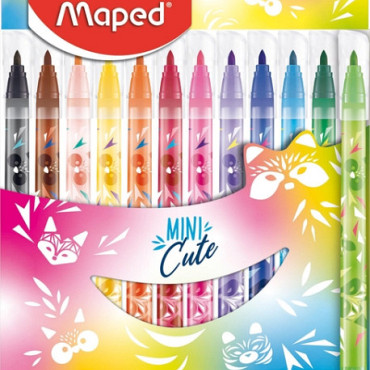 Viltstift Maped Mini Cute set á 12 kleuren