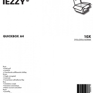 Quickbox IEZZY A4 310x230x160mm 10 stuks