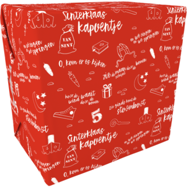 Cadeaupapier Sint 30cm dessin Kapoentje 200 meter