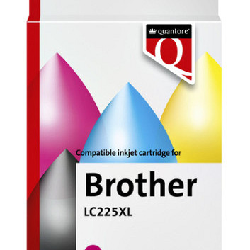 Inktcartridge Quantore alternatief tbv Brother LC225XL rood