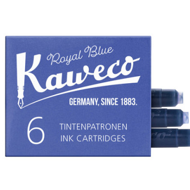 Inktpatroon Kaweco koningsblauw doosje à 6 stuks