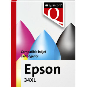 Inktcartridge Quantore alternatief tbv Epson 34XL zwart