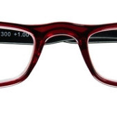 Leesbril I Need You +1.00 dpt Half-line rood