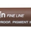 Fineliner Uni-ball Pin brush fijn sepia