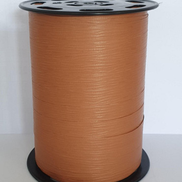 Krullint paperlook 10mm x 250 meter kleur 471 Roest/Caramel