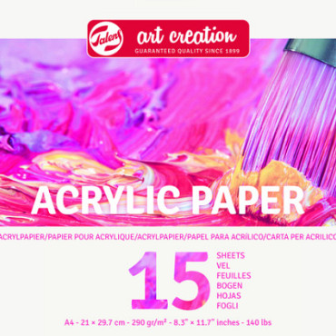 Acrylverfpapier Talens Art Creation A4 15vel 290gr