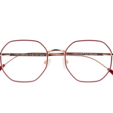 Leesbril I Need You +2.00 dpt Yoko rood-koper