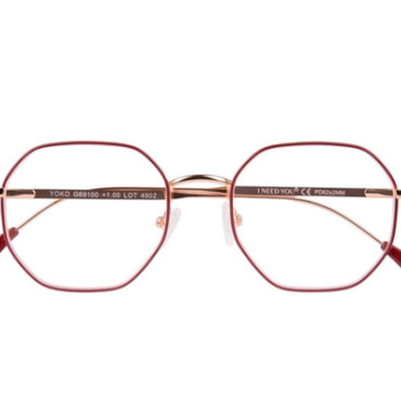 Leesbril I Need You +1.50 dpt Yoko rood-koper