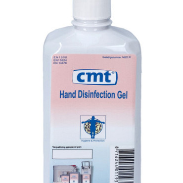 Handdesinfectie CMT systeemfles met pomp alcoholgel 500ml
