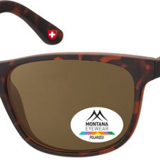 Zonnebril Montana met bruin gepolariseerd glas mat turtle