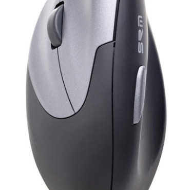 Muis Ergofy SRM VS4 links draadloos zilver zwart