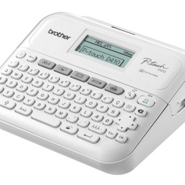 Labelprinter Brother P-touch TZe PT-D410 desktop qwerty 18mm wit in koffer